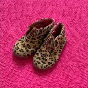 Toms Leopard Toddler Booties